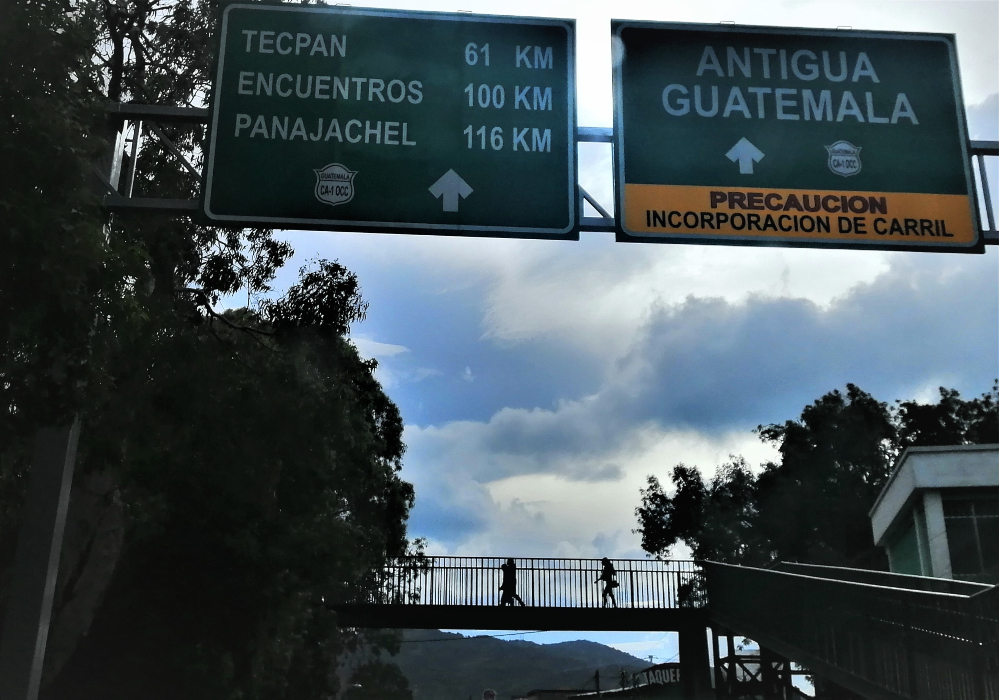 Scene on the road from the Airport to Antigua, Guatemala