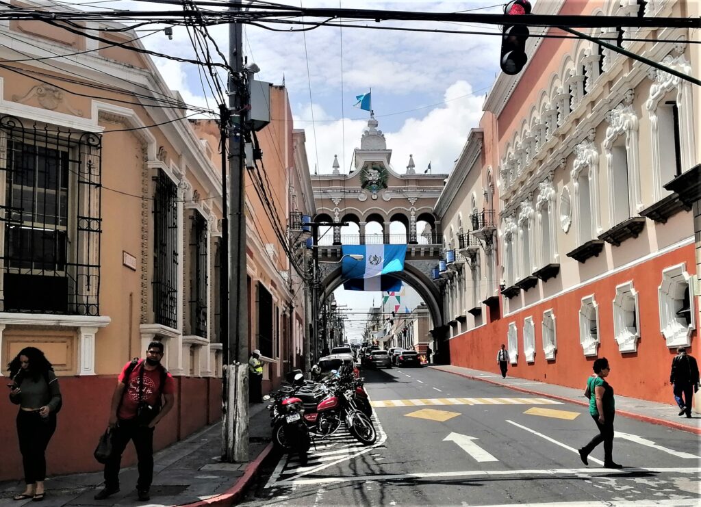 An arch in the colonial area of Guatemala City.  From the post: Guatemala City: A Terrific Travel Destination.