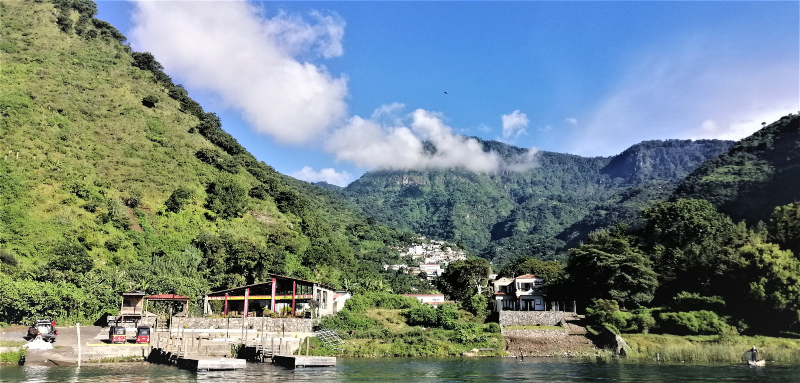 An idyllic spot on Lago de Atitlán in the Guatamalan highlands.