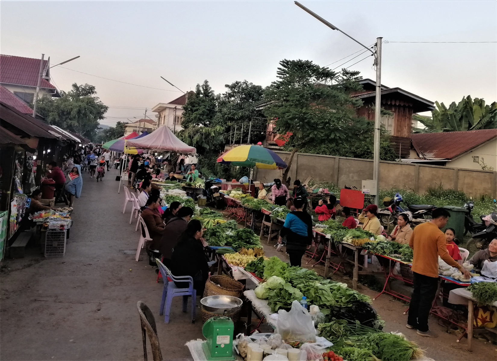 At the small night market in Luang Namtha, Laos - How to Haggle in Developing Countries