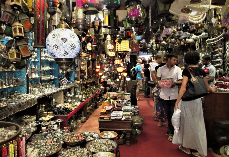 Inside a shop at the Matra Souk, in Muscat, Oman.